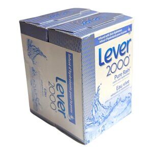Lever 2000 Pure Rain Refreshing Bars Soap 2 x 89g (2-Pack) New Sealed